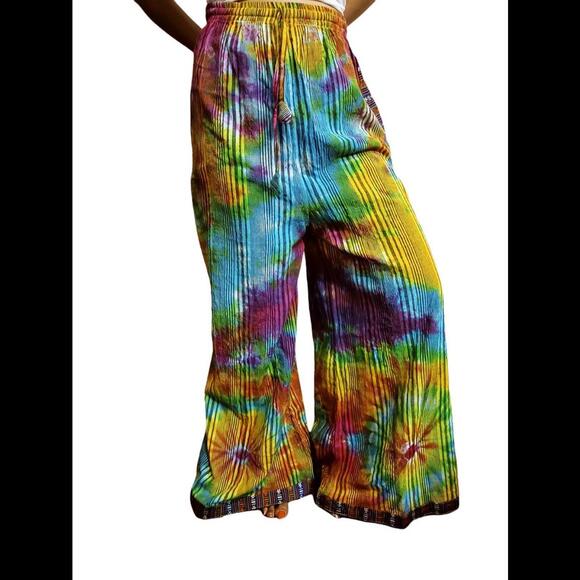 handmade Tie dye palazzo pants - Picture 6 of 9